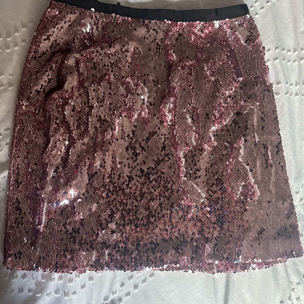PINK SEQUINED TOPSHOP SKIRT
